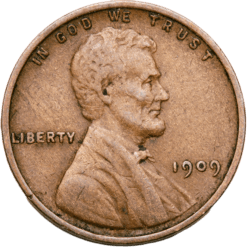 1909 VDB Lincoln Cent Philadelphia - Very Fine
