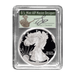 1992-S Silver Eagle - Minute Man Label - PCGS PR70 DCAM Thomas Cleveland Signature