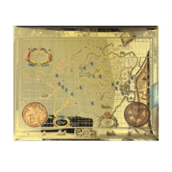 2019 Netherlands Lion Dollar Gold Foil Map