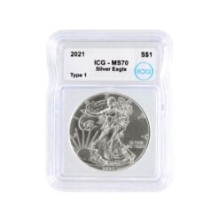 2021 Silver Eagle - Type 1 - ICG MS70