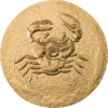 2022 Ancient Greece Crab Akragas 0.5 g .9999 Gold
