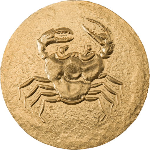 2022 Ancient Greece Crab Akragas 0.5 g .9999 Gold