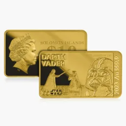 2023 Star Wars Darth Vader Au .9999 1/100oz Gold Proof-like Bar