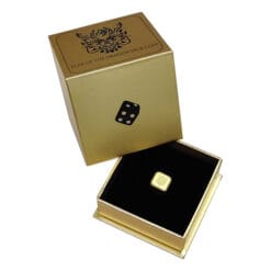 2024 Fiji Lunar Year of the Dragon Dice 1 oz .999 Silver - Gold Gilded Coin