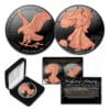 2024 Silver Eagle Black Ruthenium & 24 Kt Rose Gold Enhancement
