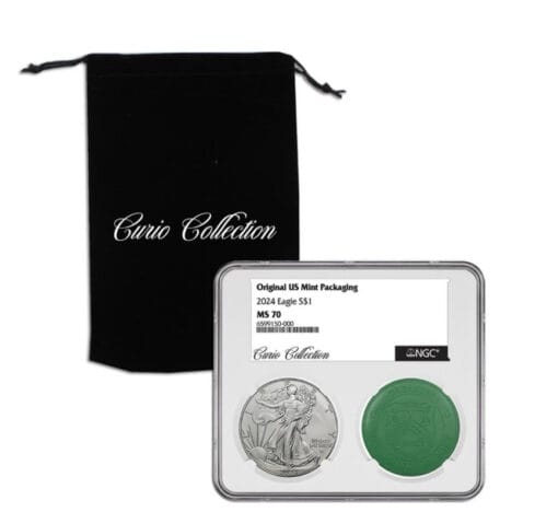 2024 Silver Eagle NGC MS70 w/ Original U.S. Mint Packaging (Curio Collection)