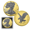 2024 Silver Eagle Reverse Black Ruthenium & Gold Enhanced 1 oz Silver