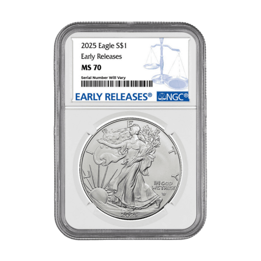 2025 Silver Eagle NGC MS70 Early Releases