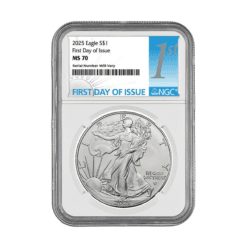 2025 Silver Eagle NGC MS70 First Day of Issue