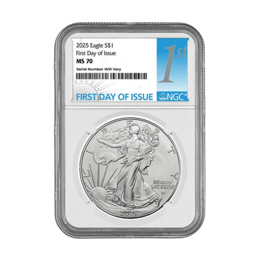 2025 Silver Eagle NGC MS70 First Day of Issue