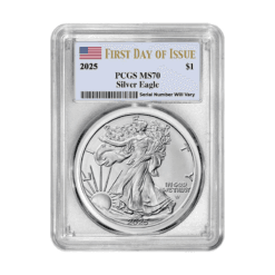 2025 Silver Eagle - PCGS MS70 First Day of Issue