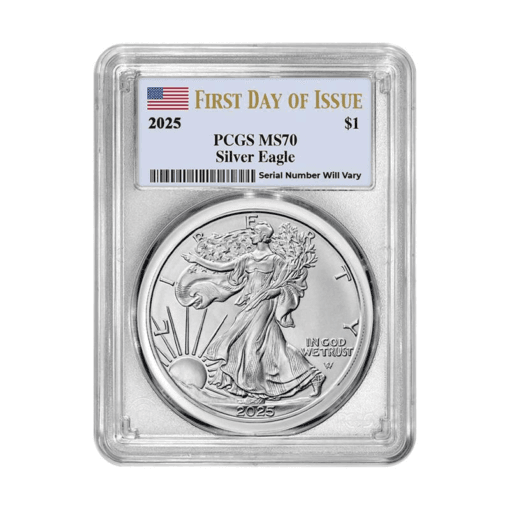 2025 Silver Eagle - PCGS MS70 First Day of Issue