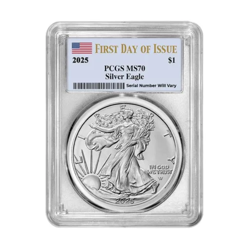 2025 Silver Eagle - PCGS MS70 First Day of Issue
