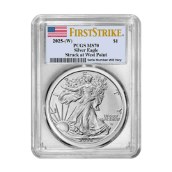 2025 Silver Eagle - PCGS MS70 First Strike