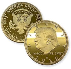 Donald Trump Gold Coin 2020 with Certificate of Authenticity, Again President Co