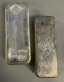 100 oz. Silver Bar .999 Fine Silver Bar - Mint Hallmark Varies