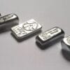 5 PIECE SET - 1 Troy Ounce Hand Poured .999 Fine Bullion Bars - Grimm Metals