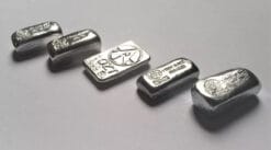 5 PIECE SET - 1 Troy Ounce Hand Poured .999 Fine Bullion Bars - Grimm Metals