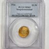 1926 US Liberty $2.50 Sesquicentennial PCGS MS 63 - $6K APR w/ COA
