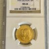 Liechtenstein 1956 50 Franken Gold NGC MS64