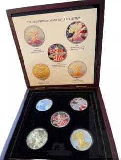 American Silver Eagle 2005 20th Edition Ultimate colorized 1 oz 5 Coin Set