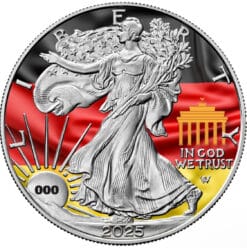 2025 Flags of the World Silver Eagle - Germany - First Edition