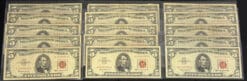 Frontier Red Seal $5 Notes - Circulated