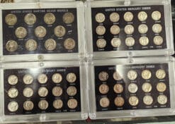 US war time silver Nickles, Mercury Dimes