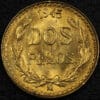 1945 Mexico Gold Dos Pesos 2P Coin
