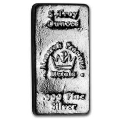 5 oz Hand Poured Silver Bar - MPM