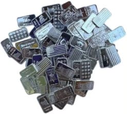 50x PURE .999 Fine Silver Bars Bullion Estate Lot Amazing Designs