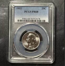 1952 25c PCGS PR68