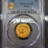1908 $5 Indian Head Gold. PCGS AU55. Popular first year of the type.