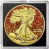 2024 American Silver Eagle 1 oz Silver Precious Gemstones Imperial Orange Topaz
