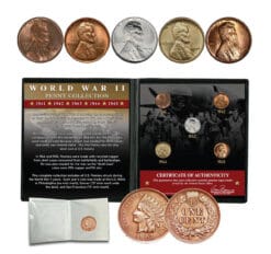 WWII Penny Collection with Bonus 100 Year Old Indian Head Penny