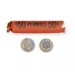 1864-1909 Indian Head Cents 50 Coin Roll Culls