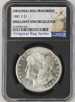 1881 S$1 Morgan Silver Dollar NGC Brilliant Uncirculated Original Bag Series NGC