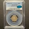 1888-S/S Seated Liberty Dime certified PCGS F15 CAC. Pop 2, 1 higher at PCGS.