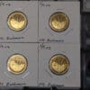 1/4 ounce Mount Rushmore gold coins. .9999 fine. Minted by the Scottsdale mint.