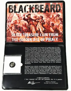 Blackbeard: Silver Treasure Coin from the Golden Age of Piracy (album) (half reale)